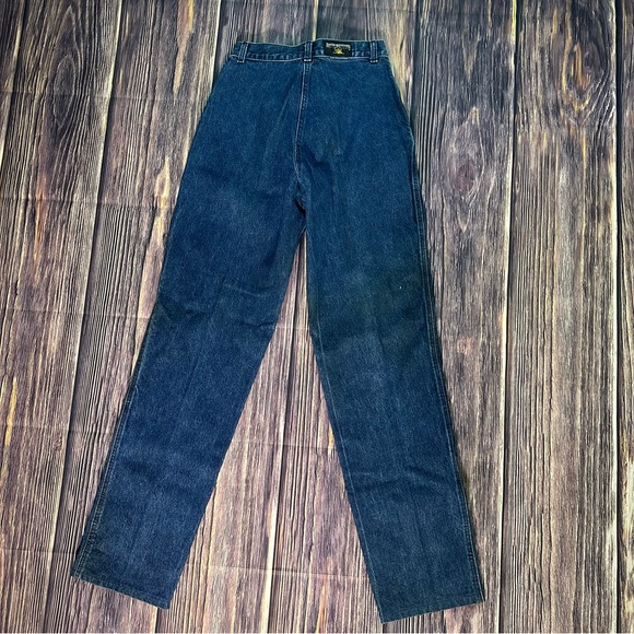 Women’s Vintage Front Flap Rocky Mountain Rockies Blue denim Bareback Jeans - Picture 3 of 7